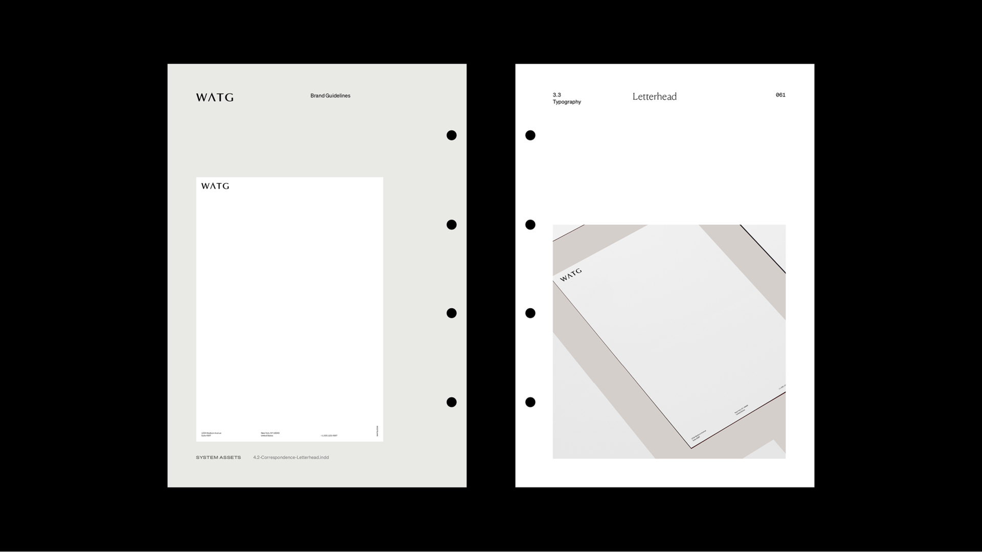 Page of WATG Brand Guide