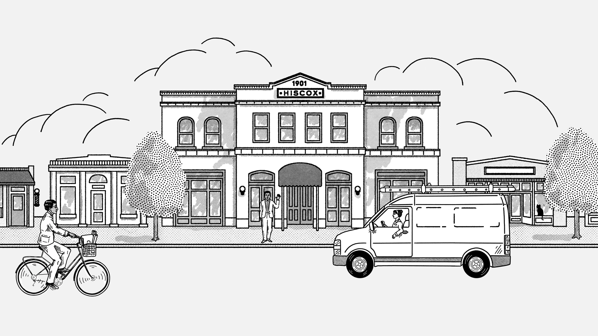 Hiscox city illustration