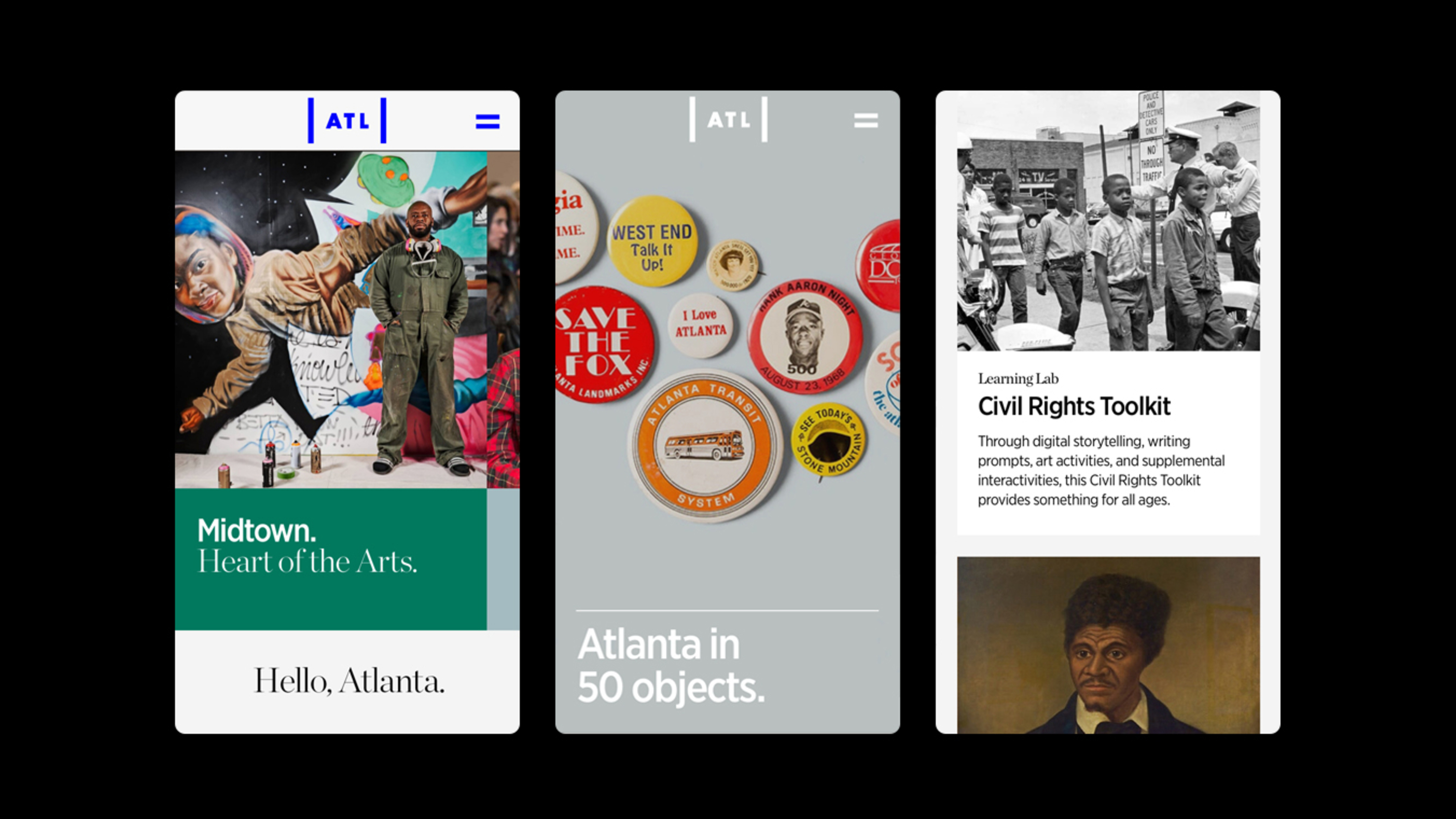Atlanta History Mobile Page