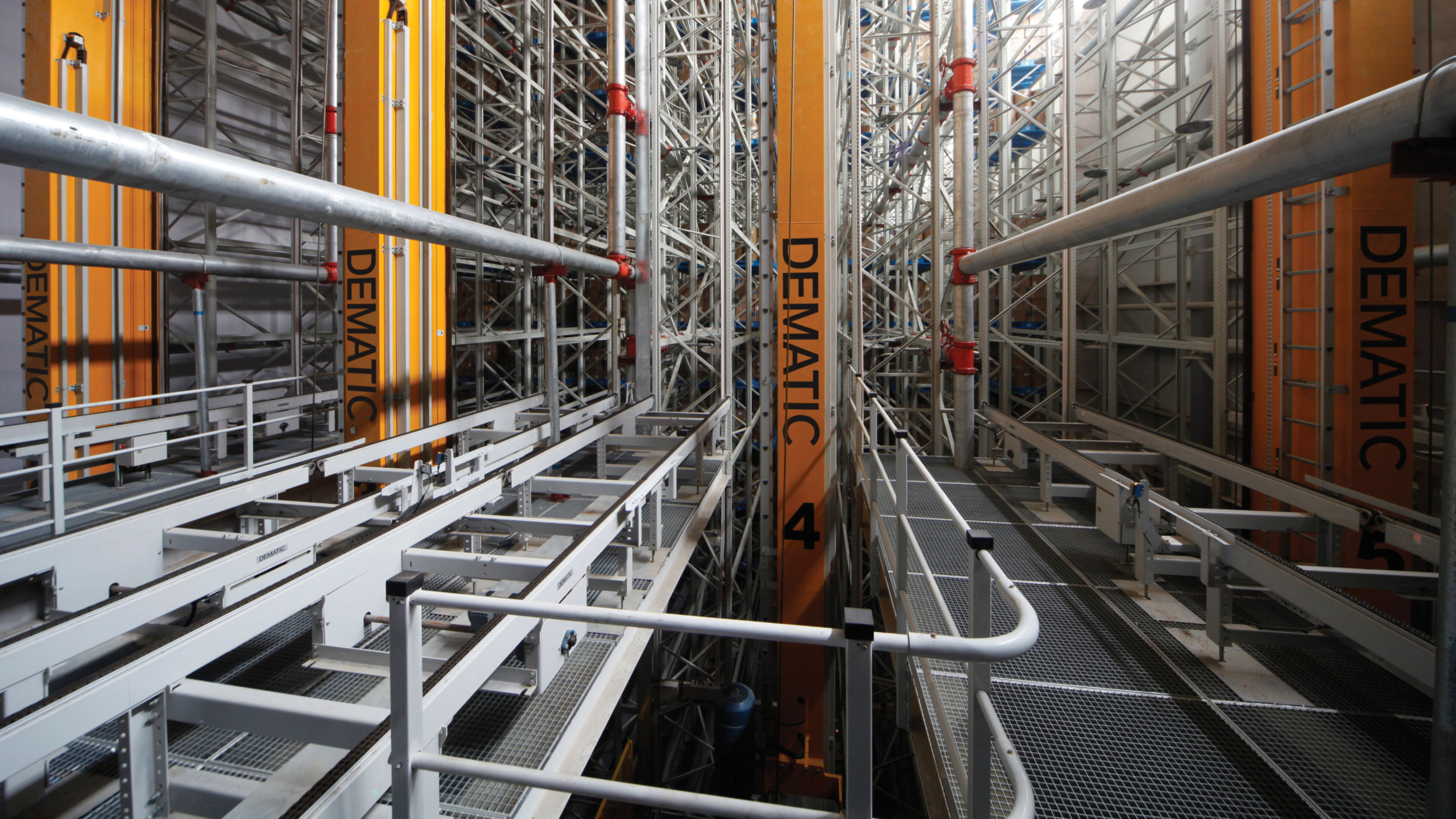 Dematic machines in a warehouse