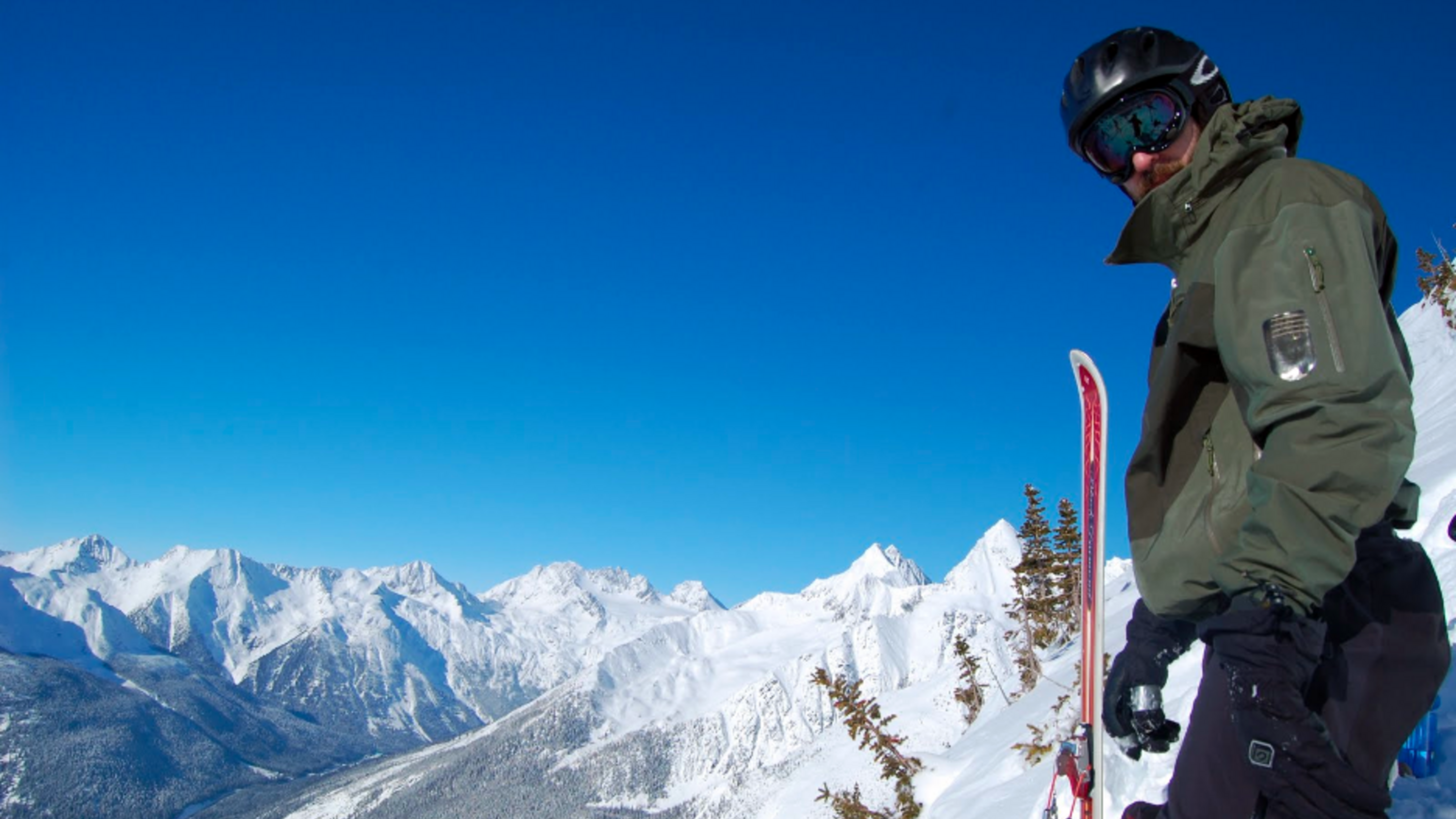Michael Papish on a snowy mountain