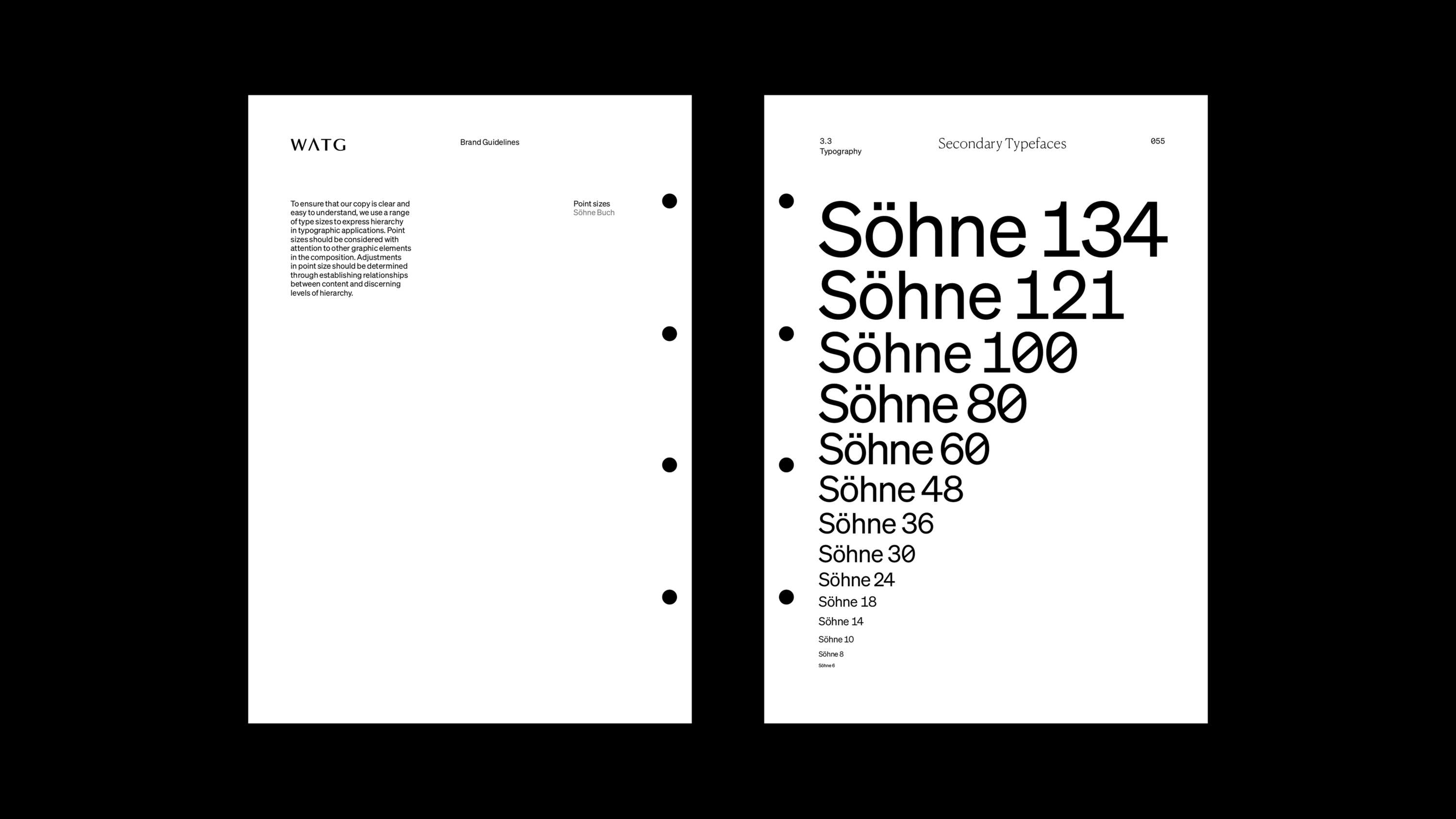 Page of WATG Brand Guide