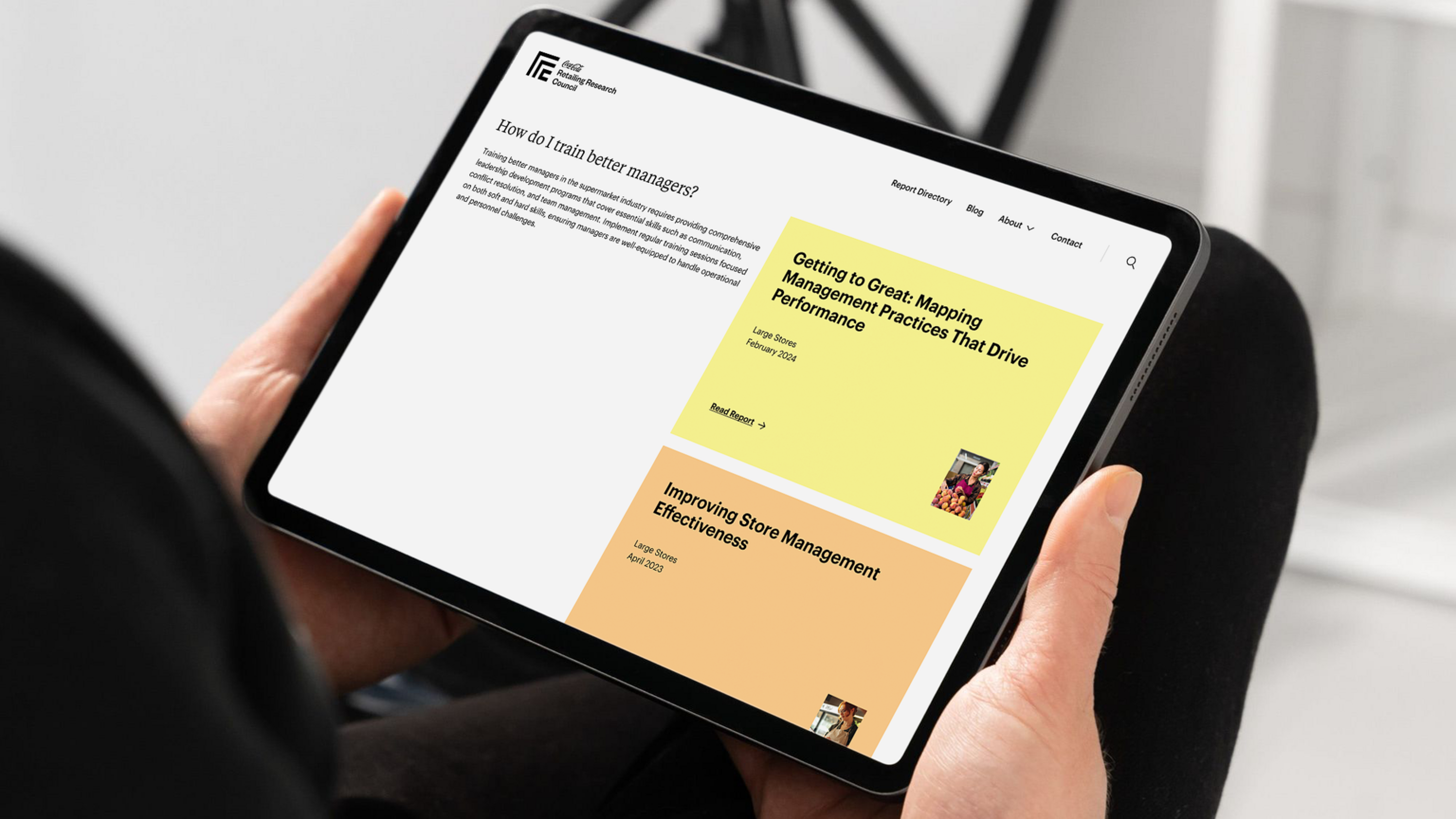 Report library for the Coca-Cola Retailing Research Council.