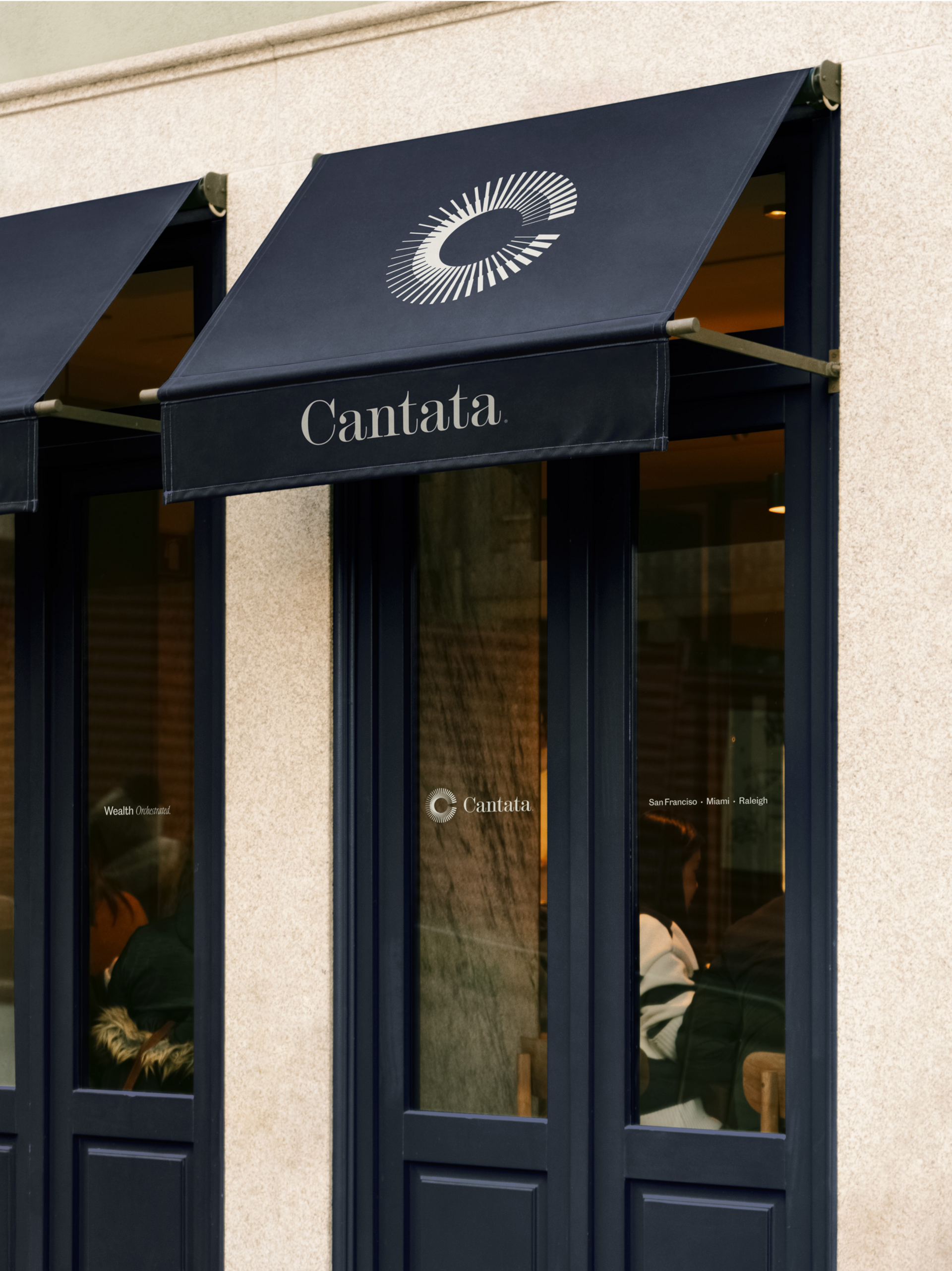 Cantata branded awning 