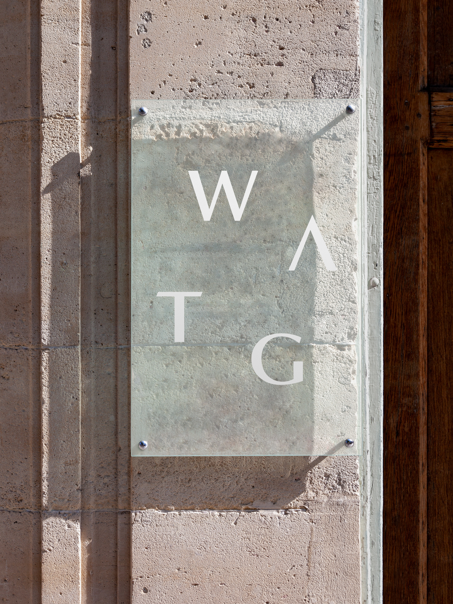 A photo of a WATG sign