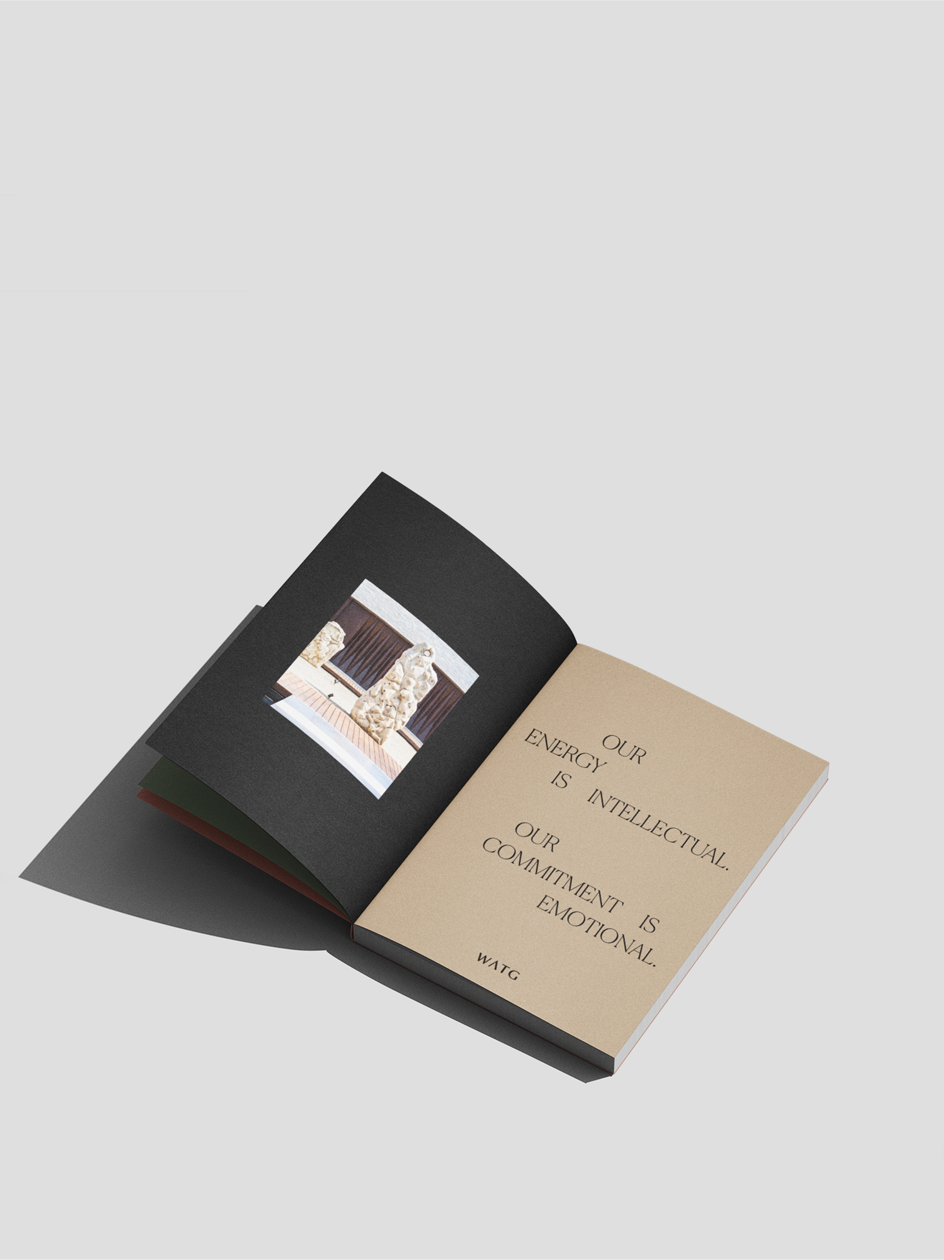 A photo of WATG's messaging framework book