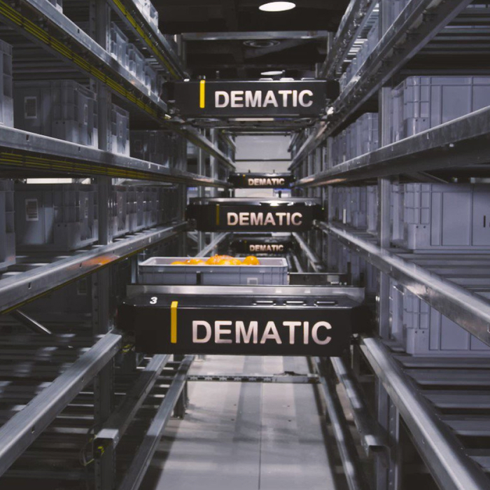 Dematic machines in warehouse